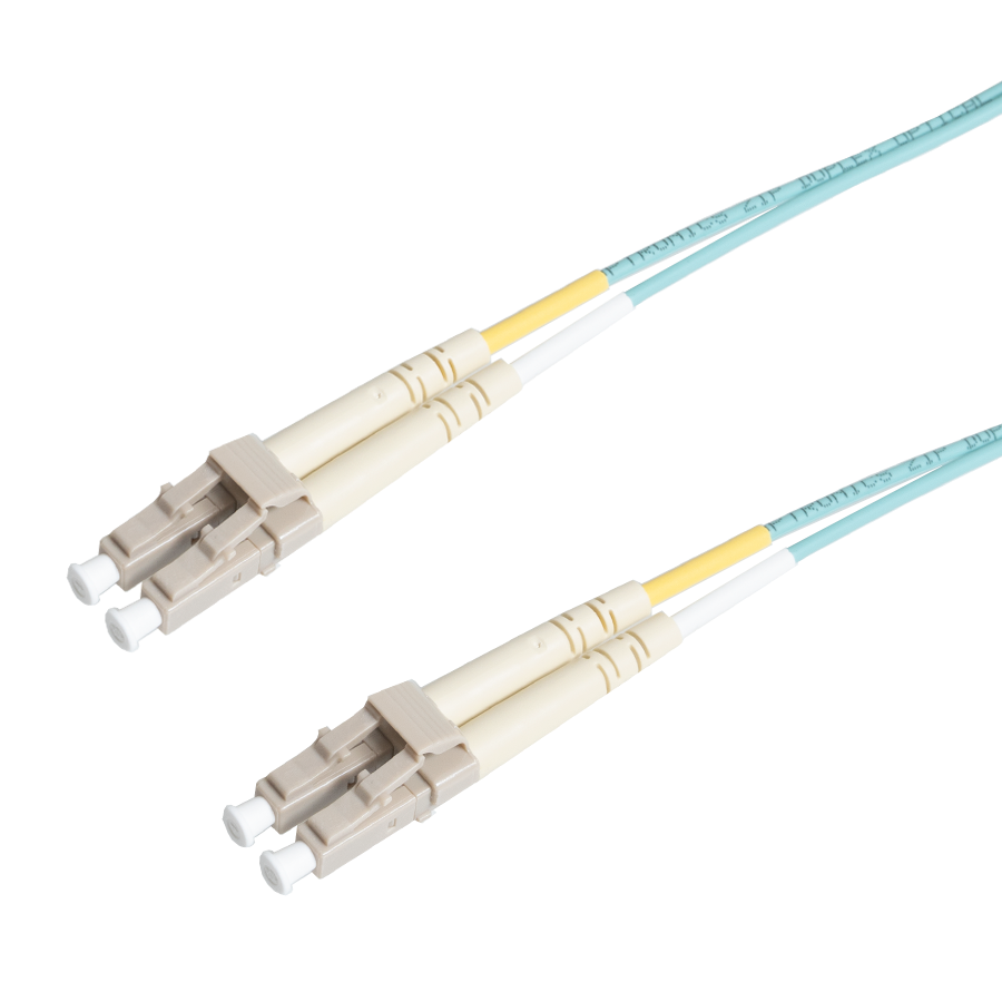 Afbeelding van patchcord MultiMode Duplex LC-LC  3.0m OM4 Aqua d2mm Enhanced