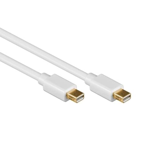 Afbeelding van Mini DisplayPort kabel male - male wit 2,0m