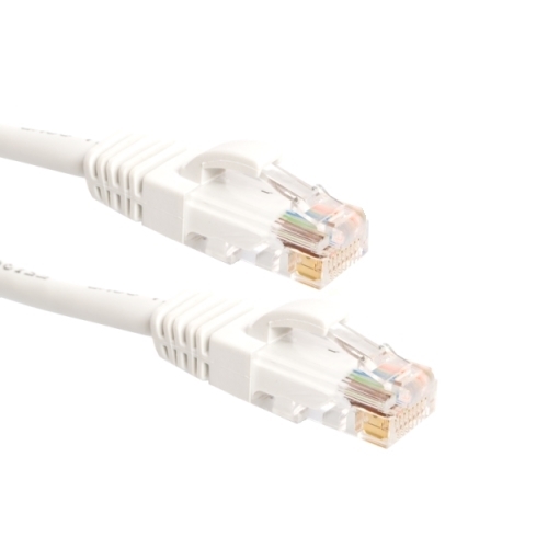 Afbeelding van patchkabel CAT5E U/UTP 4P24 PVC snagless wit RJ45  5.0m