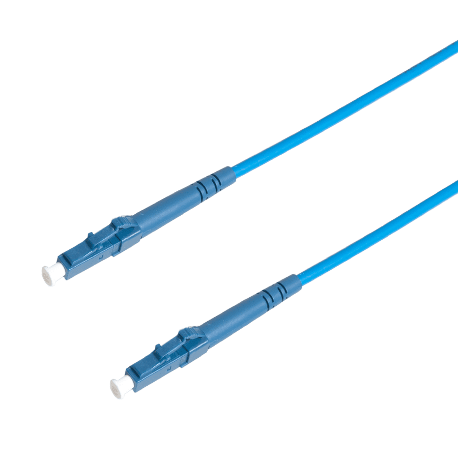 Afbeelding van patchcord SingleMode Simplex LC-LC  0.5m G652D Armored Blue Enhanced