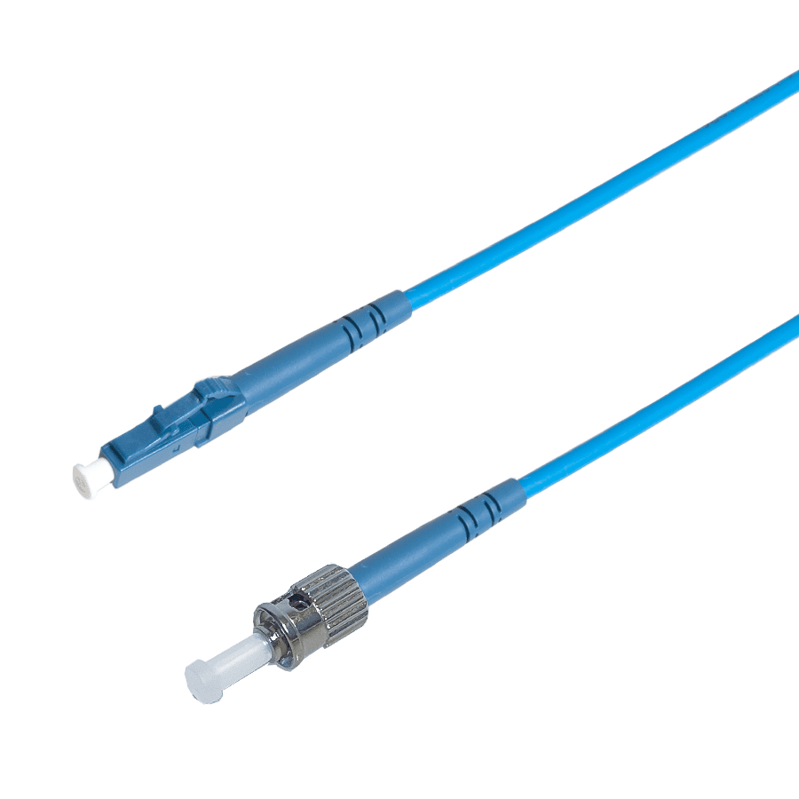 Bild von patchcord SingleMode Simplex LC-ST  0.5m G652D Armored Blue Enhanced