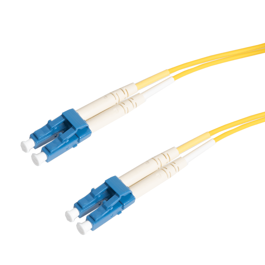 Picture of patchcord SingleMode Duplex LC-LC  1.0m G652D Yellow d2mm Enhanced