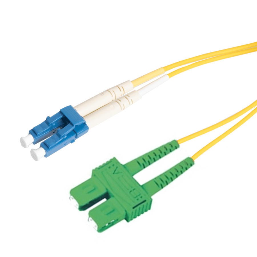 Afbeelding van patchcord SingleMode Duplex LC-SCA  2.0m G652D Yellow d2mm Enhanced