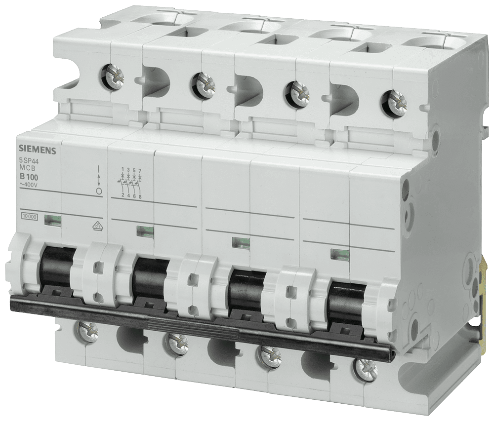 Afbeelding van automaat 125A 4-polig C-kar 6-module 10kA