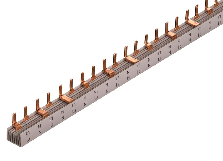 Afbeelding van Doorverbindingsrail STIFT 3FNx27 17,8mm 16mm2 1N2N3N zonder eindkap