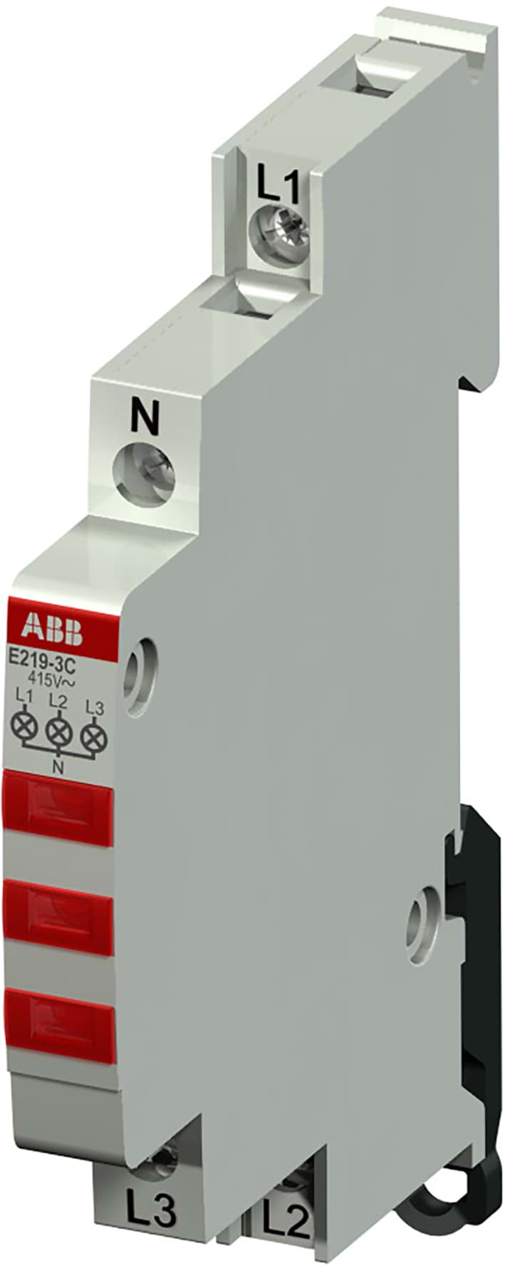 Afbeelding van Indicatielampmodule met 3 LED Rood 230-415VAC 9mm