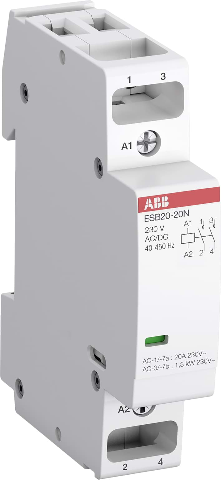 Bild von Modulaire magneetschakelaar 230Vac 20A 2NO 1 module