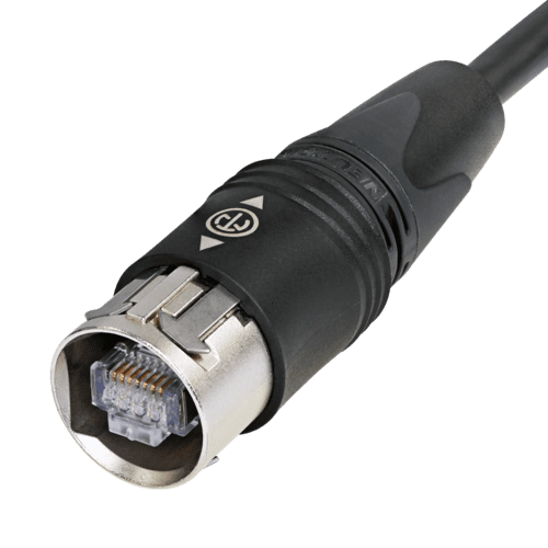 Afbeelding van patchkabel CAT6 S/FTP 4P27 LSZH grijs etherCON-PushPull  2,0m