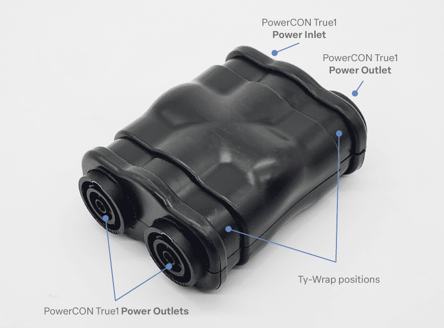 Afbeelding van splitter powerCON TRUE1 Trelco IN > 3x OUT