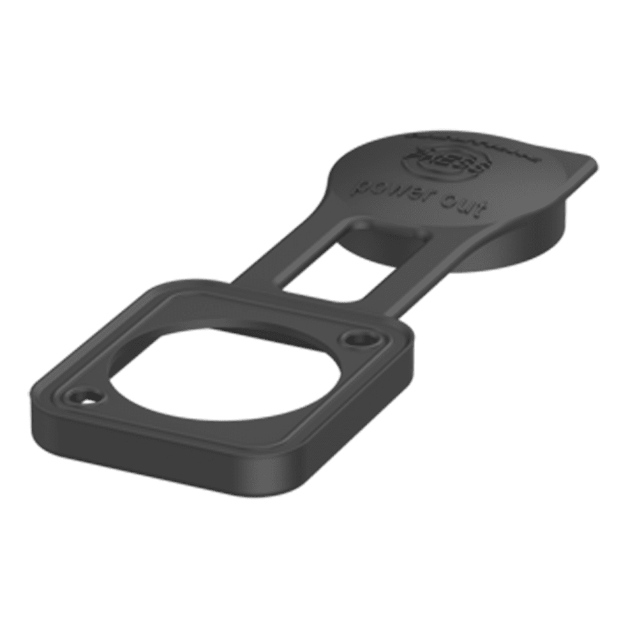 Afbeelding van afdekkapje rubber chassis-D powerCON 20A grijs