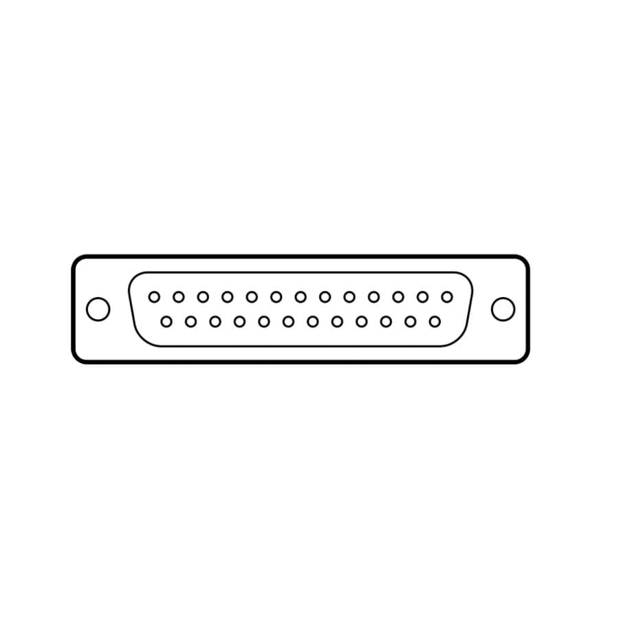 Afbeelding van D-sub connector 25p female solder tinned 200 mating cycles