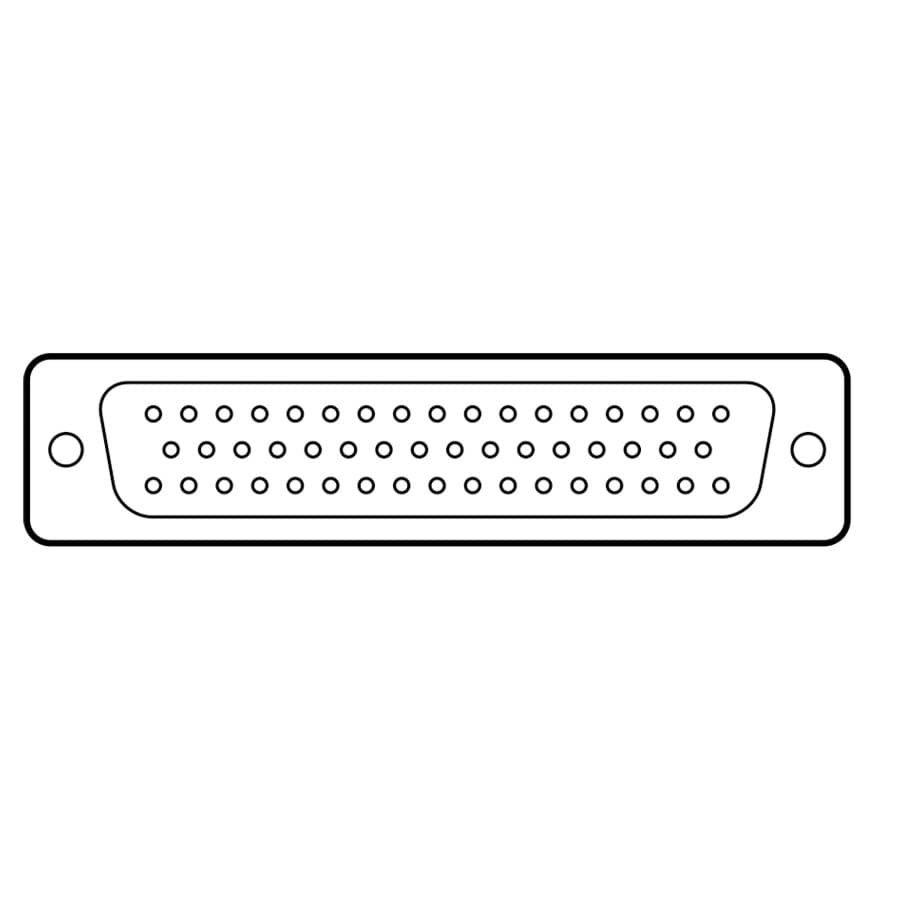 Afbeelding van D-sub connector 50p male solder tinned dimple