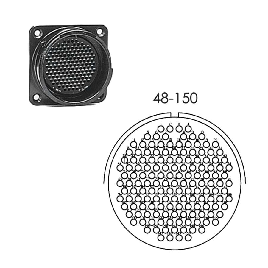 Afbeelding van LK 100p panel w/out nut male crimp