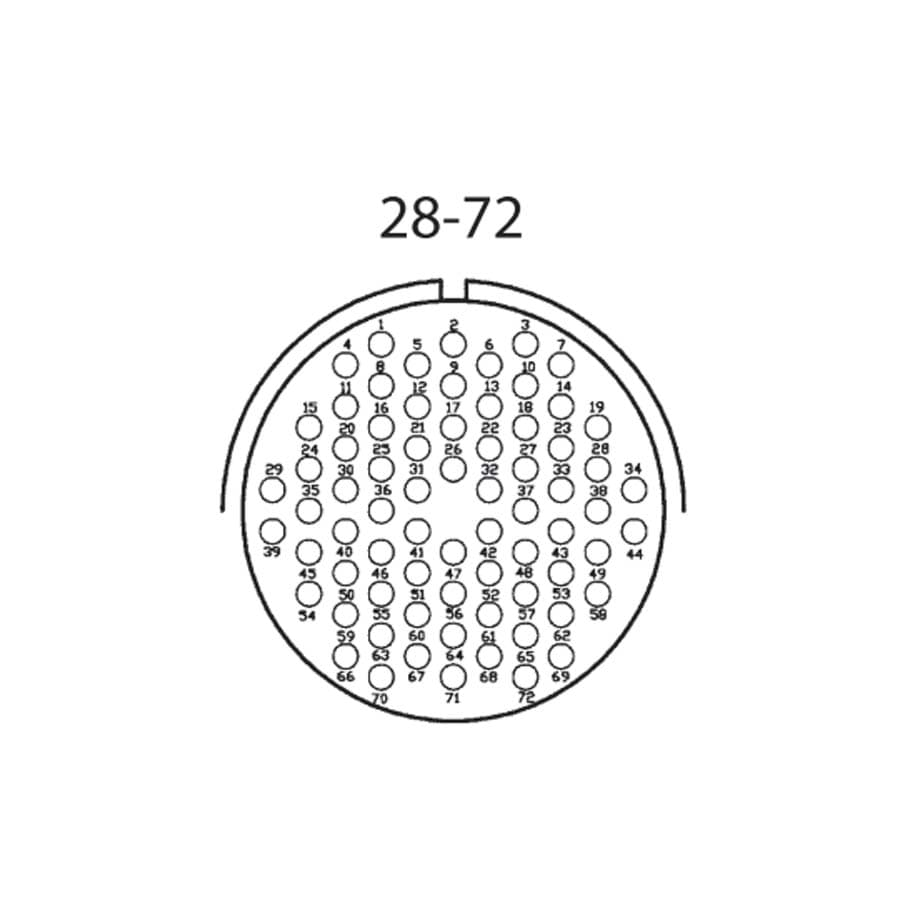 Afbeelding van LK 72p panel w/out nut male Tourline crimp