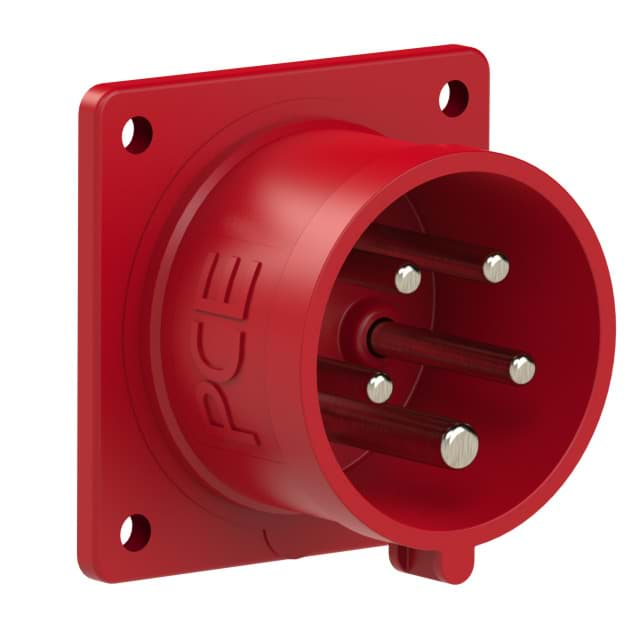 Afbeelding van CEE toestel-inbouw 5p  16A 400V 6h rood 70x70mm IP44 PCE