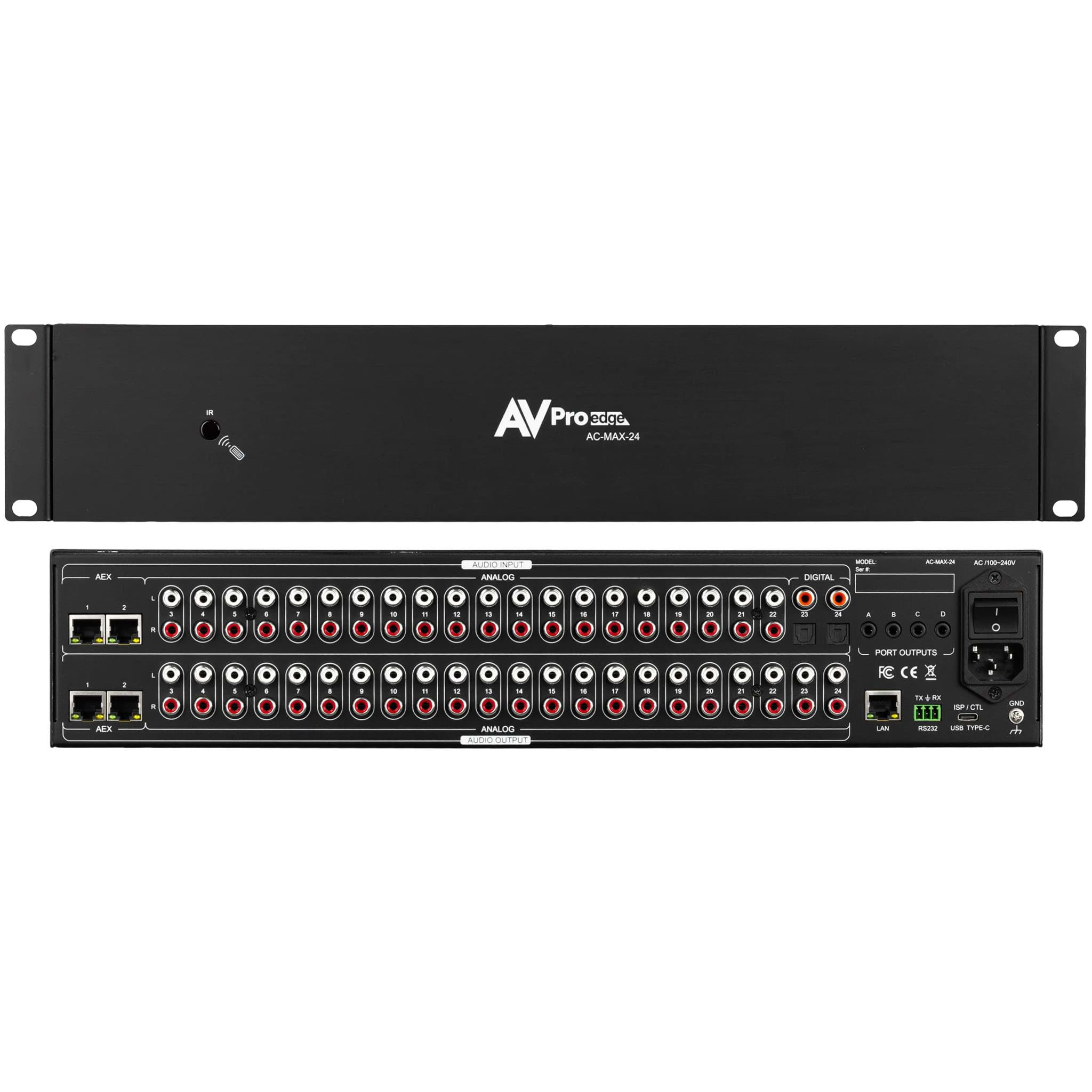 Afbeelding van Audio Matrix Switcher 24 port 2-CH with dual AEX inputs and outputs