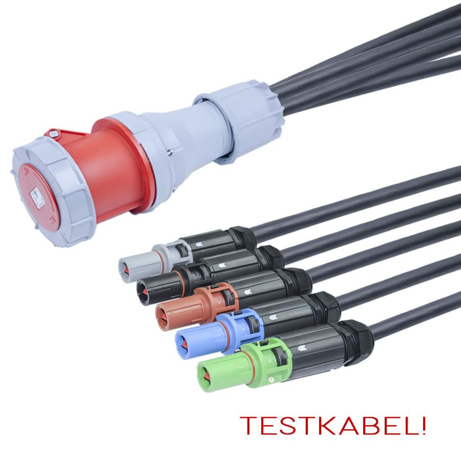 Afbeelding van TESTkabel H07RNF 35mm2  5xPowerline > CEE 5 pin 125A 400V Bals  1,0m