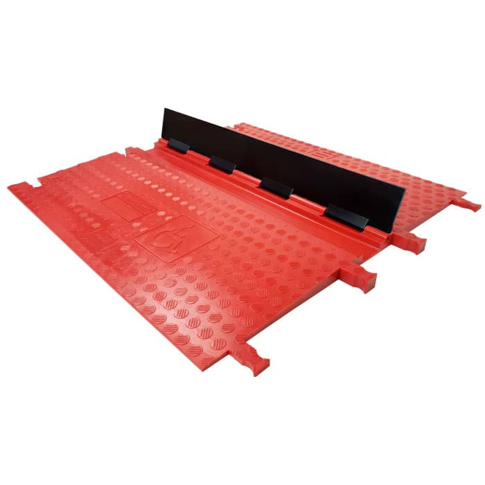 Bild von Black Line kabelgoot 1x65x19mm L=0,92m rood+zwarte deksel wheelchair