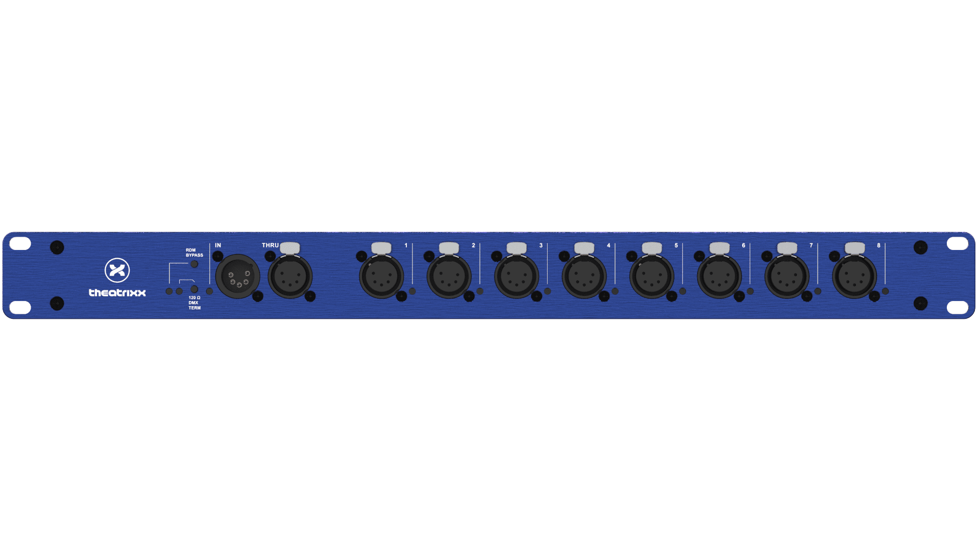 Afbeelding van DMX/RDM splitter/isolator 1U 8 channel 5-pin