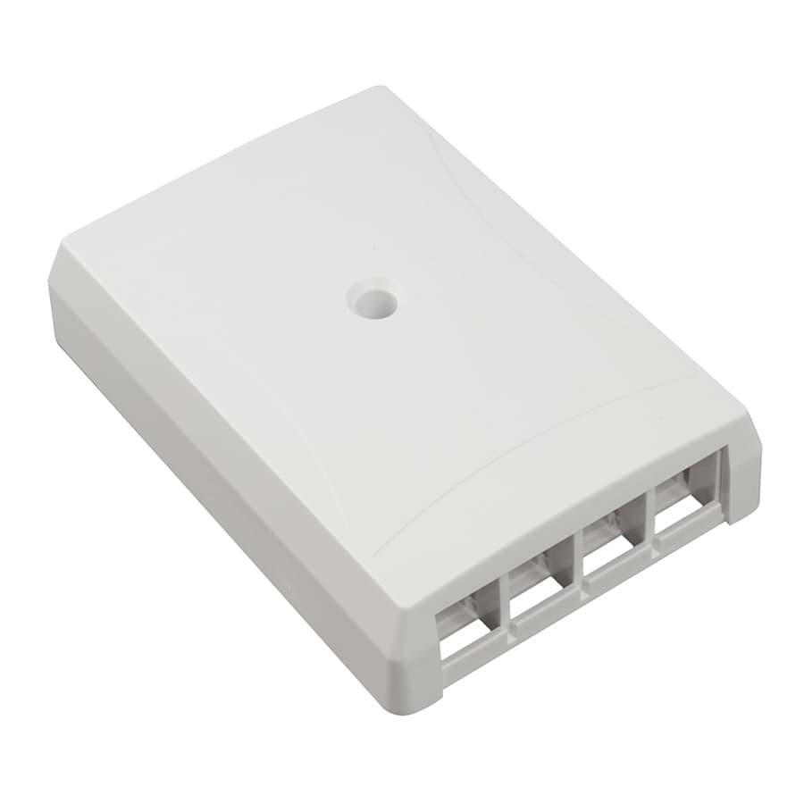 Afbeelding van multimedia wall outlet 4x keystone unloaded single gang