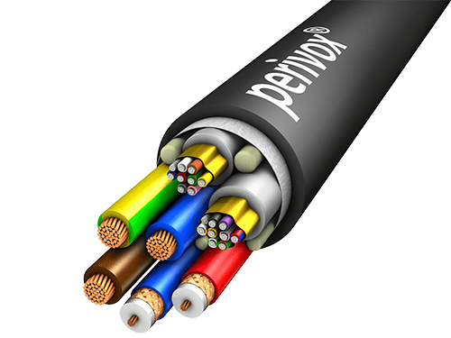 Afbeelding van combikabel 2xVideo 0.54L/2.3 + 3x1,5mm2+16x0.14mm2 PUR-FRNC