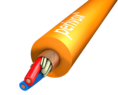 Afbeelding van Microfoonkabel 2x0,22mm2 NF-WY PVC-SOFT d=6,4mm oranje S100