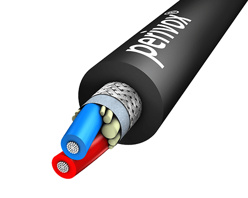 Afbeelding van Microfoonkabel 2x0,25mm2 NF-CP d=3,8mm PUR-ROBUST zwart