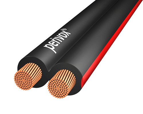 Picture of Speaker cable FLAT 2x1,5mm2(0,20) black/black-red