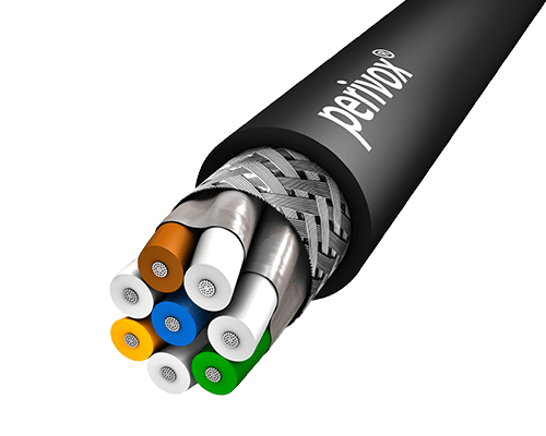 Afbeelding van datakabel FLEX CAT7 S/FTP 600MHz AWG26/7 PUR-FRNC d6.9 zwart