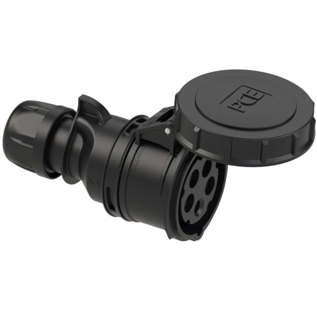 Picture of CEE koppeling 5p  32A 400V 6h zwart IP67 PCE