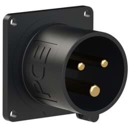 Picture of CEE toestel-inbouw 3p  16A 230V 6h zwart 56x56mm IP44 PCE