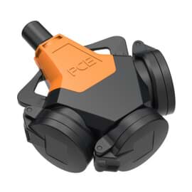 Picture of koppeling penaarde 3-weg rubber-PA6 zwart-oranje Taurus2 PCE