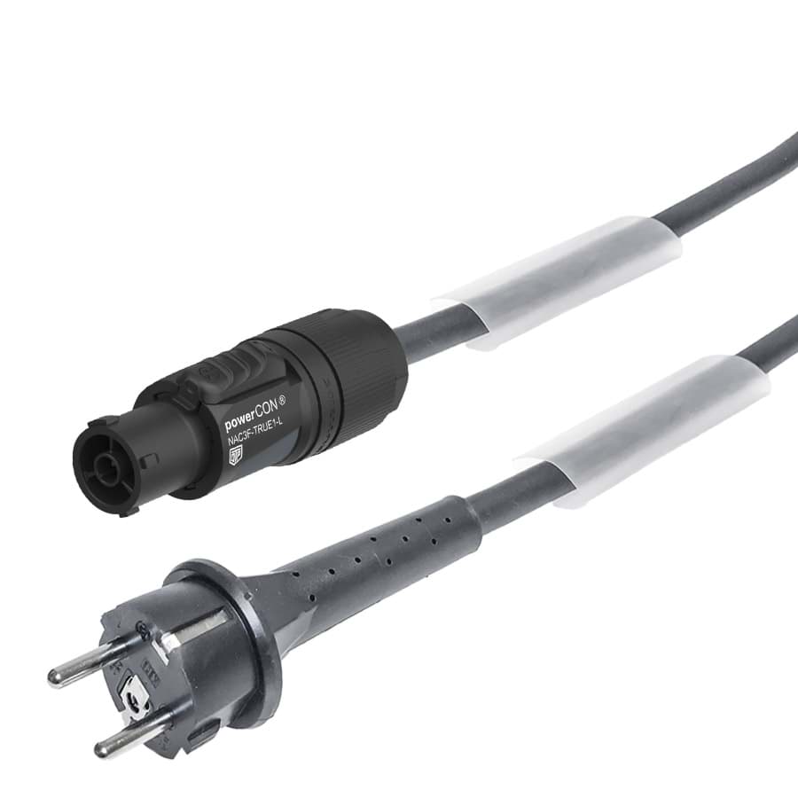 Afbeelding van aansluitkabel H07RNF 2,5mm2 Schuko>powerCON TRUE1  2,0m