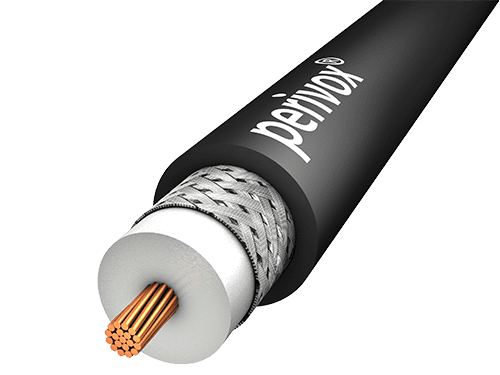 Afbeelding van Antennekabel 50 Ohm 0,54L/2,9 flexible RG058C/U PUR ROBUST zwart MTR