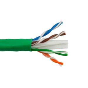 Afbeelding van datakabel CAT6A U/UTP 500MHz 4PxAWG23 Dca-s2 groen ECO SCP HA305