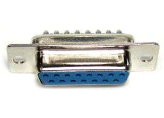 Afbeelding van D-sub connector 15p female solder Lumberg
