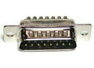 Afbeelding van D-sub connector 15p male solder Lumberg