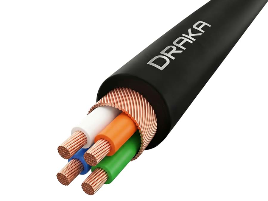 Bild von audiosignaalkabel 110 OUTDOOR 4x0,22mm2 WB PUR d=6,5mm zwart MTR