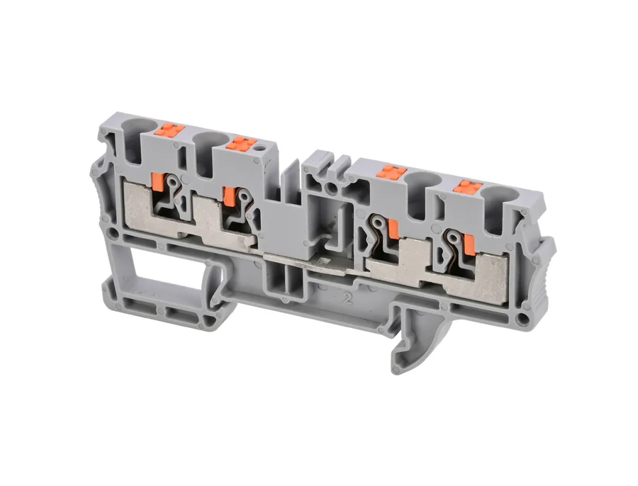 Picture of rijgklem push-in  multi 2-2 4.0mm2 grijs Cembre