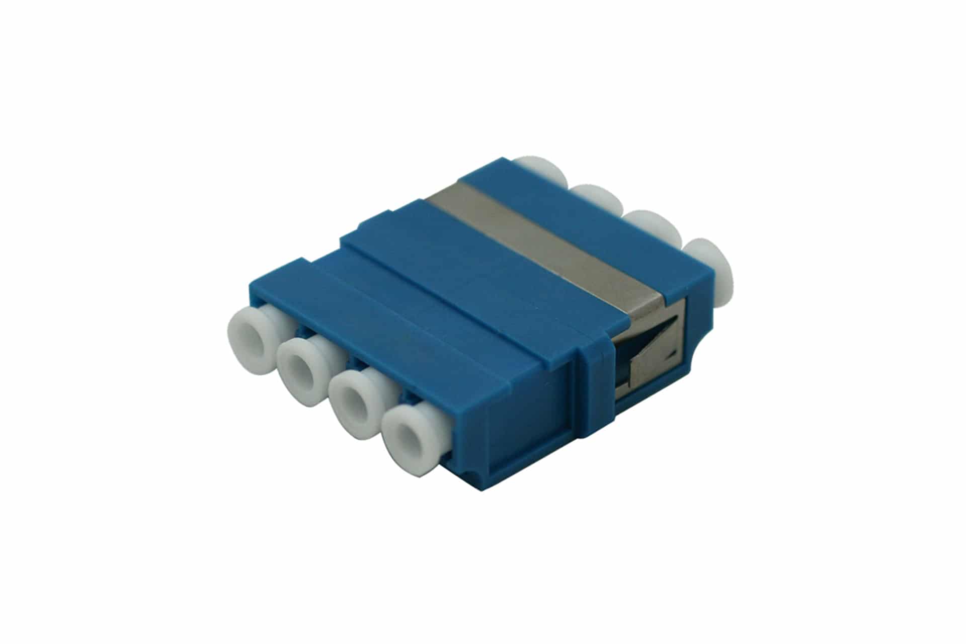 Afbeelding van fiber adapter LC-LC Single-Mode quad blauw