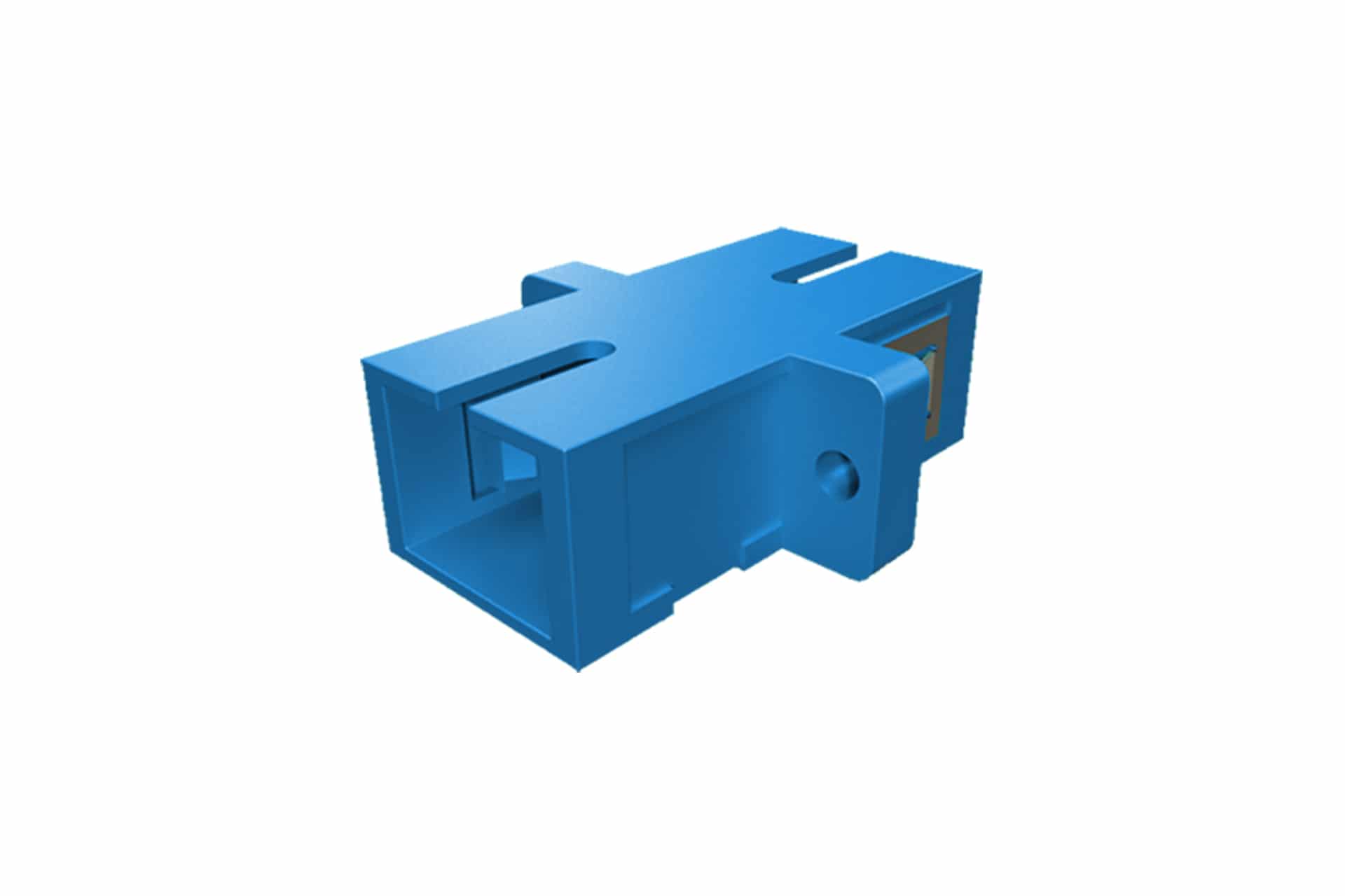 Afbeelding van fiber adapter SC-SC Single-Mode duplex blauw